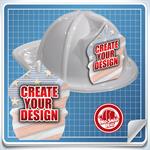 <!--5-->White Custom Fire Hat - Create Your Own