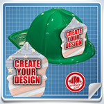 <!--6-->Green Custom Fire Hat - Create Your Own
