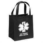 Black Tote Bag with Star of Life