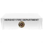 Custom - 8 ' Tablecloth - White Proud to Serve