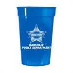 Custom 17 oz. Blue Stadium Cup - Police Star