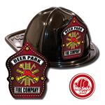 Custom Black Fire Hats w/ Fire Scramble Shield