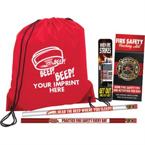 Custom Red Backpack Kit - Smoke Alarm