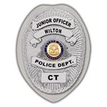 IMP. POLICE BADGE STICKER - STATE SEAL (CT)