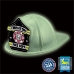 Imp. Fire Hat - Glow In The Dark - Striped Shield