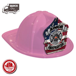 NEW- Pink Fire Hat - Americana Parade Shield