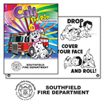 Imp. Cali Fire Pup Coloring Book w/2023 Theme Logo