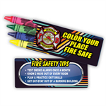 FIRE SAFETY TIPS- CRAYONS 4-PACK