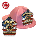 Custom Pink Fire Hats with Americana Shield