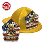 Custom Yellow Fire Hats with Americana Shield