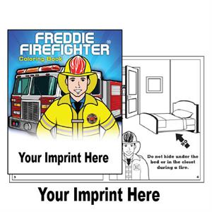 <!--1-->Imprinted-Freddie Firefighter Coloring Boo