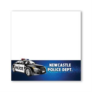 <!--11-->Imprinted Sticky Notes - Police Car