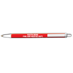 <!--3-->Custom Bic Pen in Red w/ White Trim