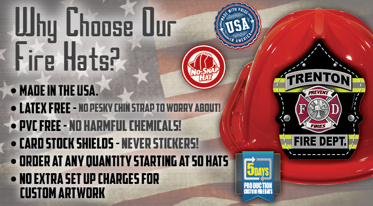 <!--5-->Custom September 11th Fire Hats