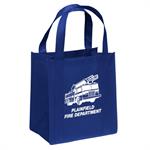 Blue Tote Bag with Fire Truck
