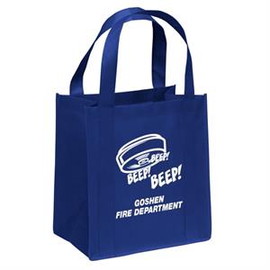 Blue Tote Bag with Smoke Alarm