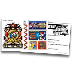 Cappy Firedog 6-Up Sticker Sheet