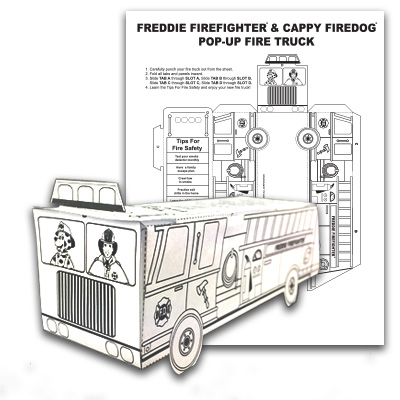 Color Me Pop-Up Fire Truck