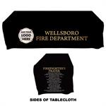 Custom - 6 ' Tablecloth - FF Prayer with Custom Logo