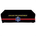 Custom - 6 ' Tablecloth - Red Line Star of Life