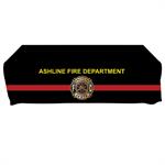 Custom - 8 ' Tablecloth - Red Line Proud to Serve