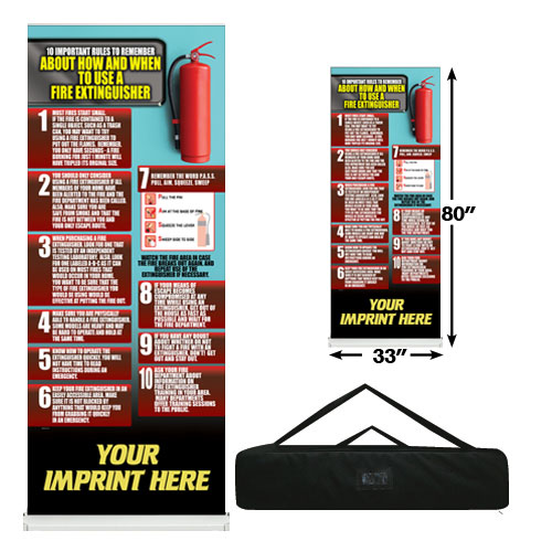 Custom - Fire Extinguisher Banner Roll Up 1