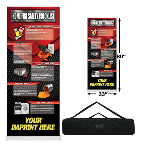 Custom - Home Fire Safety Banner Roll Up 2