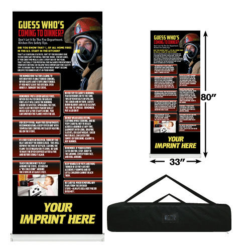 Custom - Kitchen Fire Safety Banner Roll Up 1