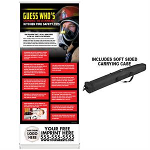 Custom - Kitchen Fire Safety Banner Roll Up