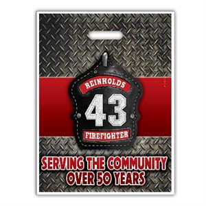Custom 12^ x 15^ Full Color Grab Bags - Fire Hat Shield