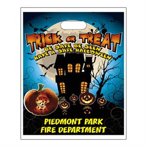 Custom 12^ x 15^ Full Color Grab Bags - Halloween