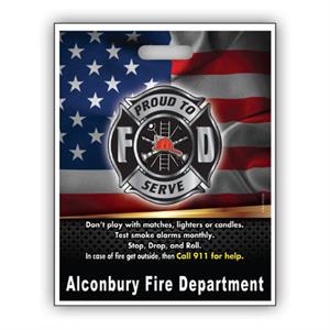 Custom 12^ x 15^ Full Color Grab Bags - Silver Maltese Proud to Serve