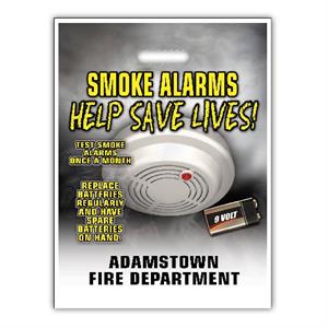 Custom 12^ x 15^ Full Color Grab Bags - Smoke Alarms
