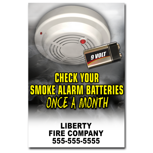 Custom 12" x 18" Smoke Alarm Poster