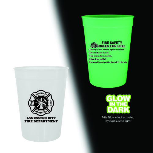 Custom 12oz Glow in the Dark Cup Frosted/Cross