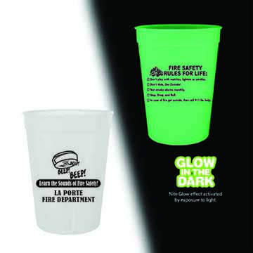 Custom 12oz Glow in the Dark Cup Frosted/Theme