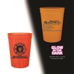 Custom 12oz Glow in the Dark Cup Orange/Cross