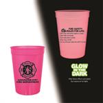 Custom 12oz Glow in the Dark Cup Pink/Cross