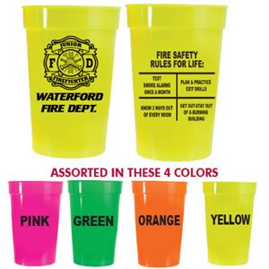 Custom 17 oz Blue Stadium Cup