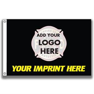 Custom 2' x 3 ' Porch Flag - Double Sided - Black