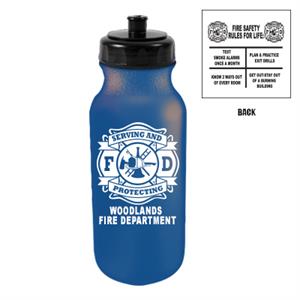 Custom 20 oz Bike Bottle - Blue