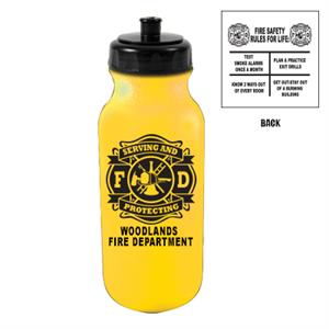 Custom 20 oz Bike Bottle - Yellow