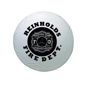 Custom 4' White Vinyl Soccer Ball