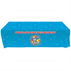 Custom 6' Tablecloth - Autism Awareness Firefighter Logo