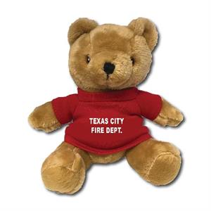 Custom 7^ Imprinted Brown Bear W/ T-Shirt