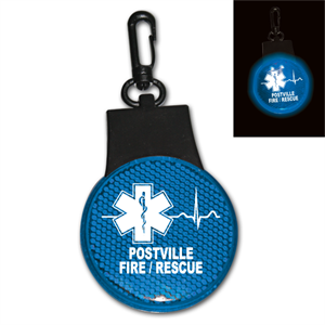 Custom Blue Flashing Reflector Light