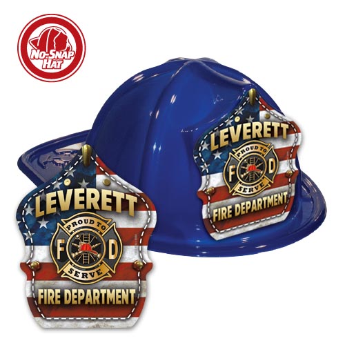 Custom Blue Fre Hats with Americana Shield