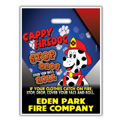 Custom Cappy Firedog 12' x 15' Full Color Grab Bag