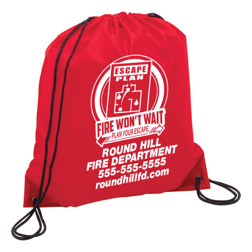 Custom Cinch Backpack - Red - 2022 Theme