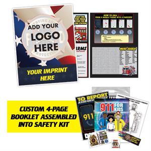 Custom Dial 9-1-1 Fire Safety Kit - Custom Logo